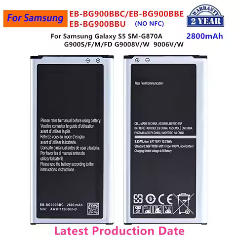 Brand New EB-BG900BBE EB-BG900BBU Battery 2800mAh For Samsung Galaxy S5 S5 900 G900F/S/ I G900H 9008
