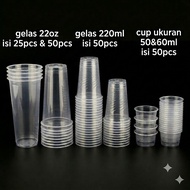 Multipurpose Plastic Cup - 18oz 22oz 220ml Drinking Cup 50ml 60ml Pudding Cup/