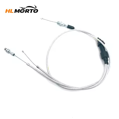 1pcs Motorcycle Dual Throttle Cable For KEIHIN PZ30 PZ30mm Accelerate Pump Carburetor Honda Yamaha S