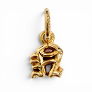 成色極佳 △ CHROME HEARTS 疊層字母 N 22K 疊層吊墜，字母 N 首TOP，黃金重量 1.1 克，男士推薦 ◎