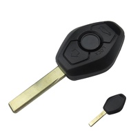Okeytech ปลอกกุญแจรถมี3ปุ่มอะไหล่เคสกุญแจรถยนต์สำหรับ BMW E38 E46 E39ระบบ ews เคสกุญแจรีโมท FOB ไร้กุญแจ