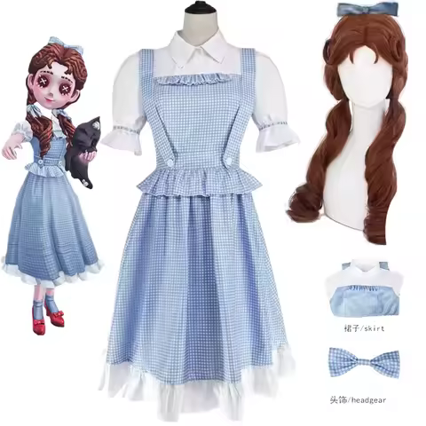 Dorothy Cospaly Costumes jeu identité V pour anime expo personnage de jeu populaire robe bleue cheve