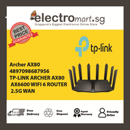 Archer AX80/Archer AX80 Coming Soon AX6000 8-Stream Wi-Fi 6 Router with 2.5G Port