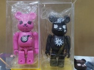2022.6更新 全新 CUTE 一對 可愛 系 隱藏  粉紅 黑色 炸彈 be@rbrick series 3 medicomtoy bearbrick 3代 100% 熊仔 絕版 積木 擺設 收藏