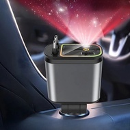 Retractable Car Charger Fast Charging Car Charger  with USB Type-C Cable & 2 Type C Charging Ports U