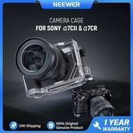NEEWER A7C II A7CR Cage with HDMI Cable Clamp QR Base Arca Type Camera Cage Video Rig for Alpha 7C I