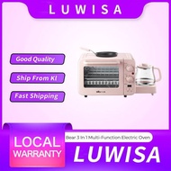 🔥Ready Stock🔥Bear 3 In 1 Household Multi-Function Electric Oven Toaster DSL-C02B1 8L Toaster Roast F