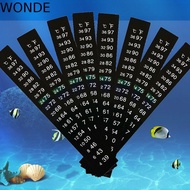 WONDE 5Pcs Digital Fish Tank Thermometer, Dual Scale C/F Discolor Aquarium Number Sticky, Durable St