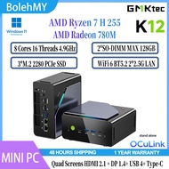 GMKtec K12 R7 H255 K8 Plus R7 8845HS M5 Ultra R7 7730U M6 Ultra R5 7640HS G3 Pro i3-10110U G10 R5 35