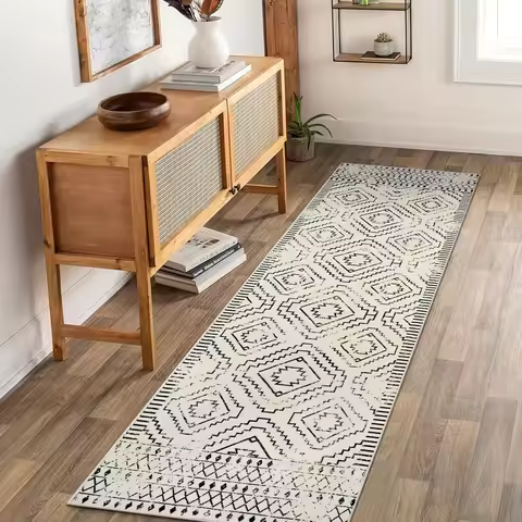 Moroccan Runner Carpet Washing Machine Kitchen Runner Carpet Bathroom Carpet Runner Long Bohemian Tr