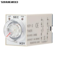SIJIANGMOLD Time Relay, 8-Pin 24VDC Delay Timer, Precision Timing H3Y-2 1/10/30/60S Adjustable Time 