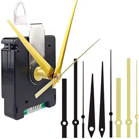 German DCF Radio Clock Movement Wireless Automatic Timing Mute DIY Movement Set New Clock Needle