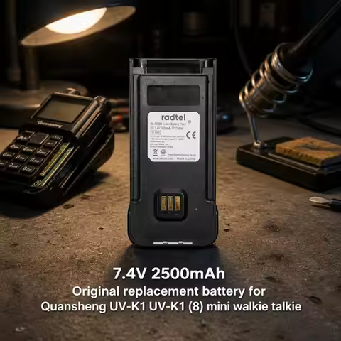7.4V 2400mAh Replacement Lithium Battery Pack For Radtel RT-6D RT-6DPRO RT-880 RT-880G Walkie Talkie