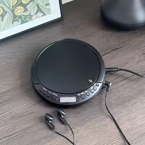 LCD Screen Display Portable CD Player USB Port Looping Function Walkman CD Player High Quality Sound