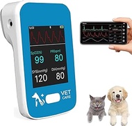 Bluetooth Veterinary Blood Pressure Spo2 Monitor,Handheld Pulse Oximeter for Pet with 2.8 inch LCD D