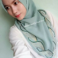 Tudung Bawal Manik Keliling Ombak Rindu