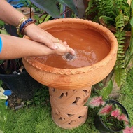 Terracotta Washbasin 16 Inch Basin Stand Height 40 Cm. Drill Holes In The Navel.