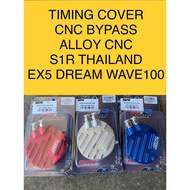 EX5 TIMING COVER CNC BYPASS ALLOY HEAD CAM COVER S1R THAILAND FOR WAVE100 EX5 DREAM