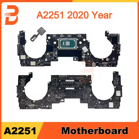 Laptop Logic Board For Macbook Pro Retina 13" A2251 Motherboard With Touch ID i5 i7 16GB 32GB 512GB 