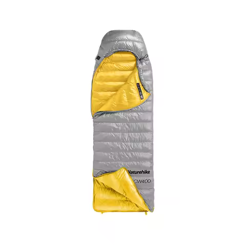 Naturehike CW400 Duck Down Sleeping Bag Outdoor Winter Camp 650FP Warm Keeping Hooded 20D Nylon Enve