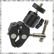 [I O J E] Super Clamp 1/4 Inch Threaded Mount Quick Release Clamp Bracket with 360° Mini Ball Head T