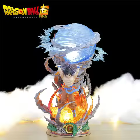 22cm Anime Dragon Ball Goku Figures Sou Goku Super Saiyan Action Figures Model New Genki Bomb Gk Fig