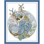 Joy Sunday Stamped Cross Stitch Ktis DMC Threads Chinese Cross Stitch Set DIY Needlework Embroidery Kit-Owl 16