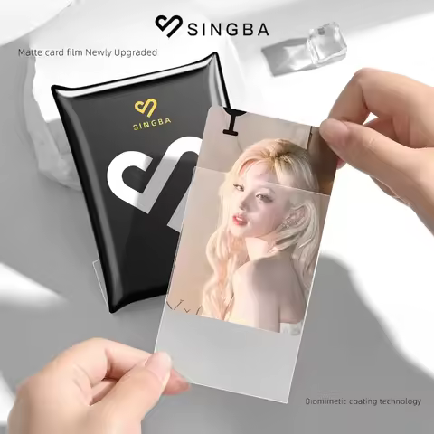 SINGBA Matte Card Sleeves 50PCS CPP Open/Sealable 3"/3.5" 58x88 65x91 for KPOP Photocard Pokemon Yu-