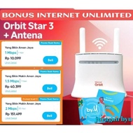 modem orbit star 3 plus antena telkomsel bonus kartu byu unlimited