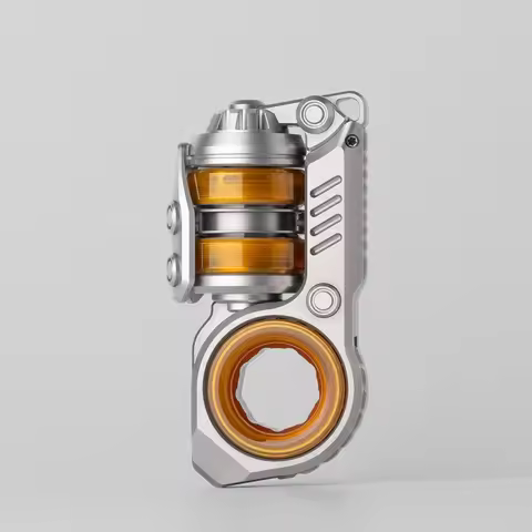 GobiggeR Sinian PEI Stainless Steel Tuning Fork Fidget Slider Pushing Egg Anti Stress ADHD EDC Fidge