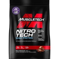 【現貨】MuscleTech Nitro-Tech Whey Protein - Milk Chocolate 【10磅裝】牛奶朱古力味乳清蛋白粉 蛋白質能量Gym增肌營養健身代餐