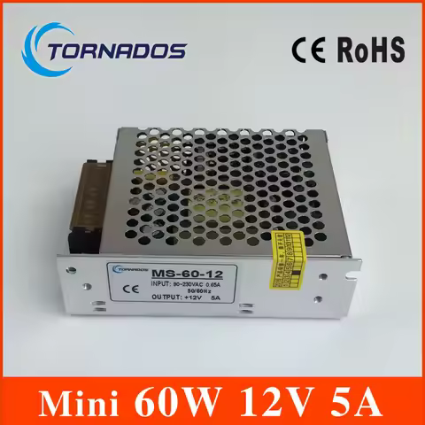 small size 60W 12V 5A LED switch power supply power supply MS-60-12 Mini type