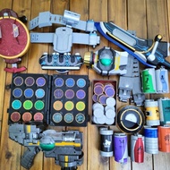 Collection of Kamen Rider Driver OOO DX Superman Toys