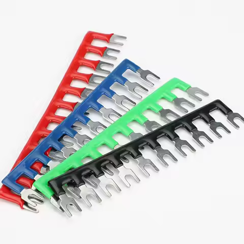 TB Terminal busbar wire 15A25A45A combined short circuit piece U-type copper breaker bus bar connect