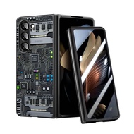 Casing Case Samsung Galaxy Z Fold 7 6 5 4 3 SE Cyber Circuit Board Art