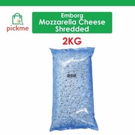 Emborg Mozzarella Cheese Shredded 2 KG – Frozen