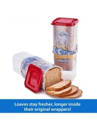 1個麵包盒用於存放和保存麵包、吐司、三明治、麵包發酵機、保鮮盒