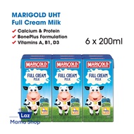 Marigold Full Cream UHT Milk (6 x 200ml) (Laz Mama Shop)