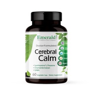 Cerebral Calm - Brain Health Supplement with GABA, Albion Magnesium, Chamomile & Suntheanine L-Thean