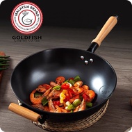 [Pre-Seasoned] Wok Non stick Wok Frying Grill Pan (Premium)/ Pre-Seasoned Wok / Kuali Besi/ Kuali