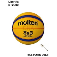 MOLTEN BT2000 Libertria 3x3 FIBA APPROVED Basketball - ORIGINAL