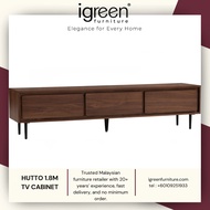 MADE IN MALAYSIA IGREEN HOME FURNITURE HUTTO 1.8M TV CABINET PERABOT PREMIUM QUALITY MURAH 家具