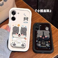 For One Plus Nord 5 CE5 5G/1+nord CE2 CE4 ace 3 Pro Phone Case Cartoon Makeup Mirror Airbag Protecti
