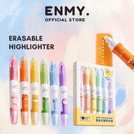 ENMY Soft Color Erasable Highlighter Pen 6 Color Set