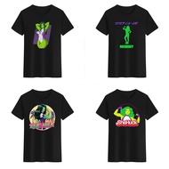 Marvel She-Hulk The Green Angry Woman In Film Nice T-shirt For Men Women Black White Tees Round Neck