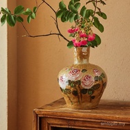 Fanyue Jingdezhen Underglaze yang dilukis dengan tangan Rose Vintage Pasu Tertekan kalis bocor Bekas