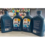 SHELL AX7 15W50 10W40 SEMI SYNTHETIC BASE MOTOCYCLE 4T ENGINE OIL (100% ORIGINAL MALAYSIA PACK )