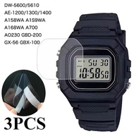 3pcs Screen Protector PET Films For DW-5600/5610 AE-1300/1200/1400 A158WA A159WA A168WA A700 F-91W G