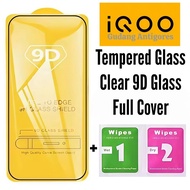 Tempered Glass 9D Clear iQOO ALL Types Anti-Scratch Full Cover Glass Z6 Z7 Z9 Z9X Z10 Neo 3 5 6 7 8 