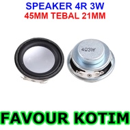 SPEAKER 4 OHM 3W ROUND 45MM FULL RANGE AUDIO SPEAKER LOUDSPEAKER 4R FVKOTIM